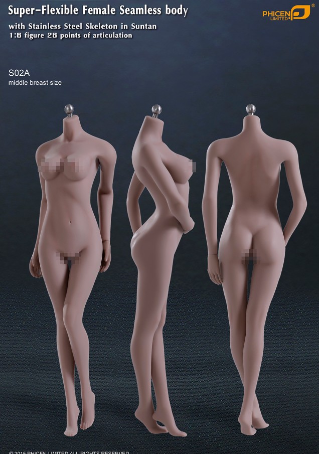 TBLeague S02A Body Stainless (Mid bust, Suntan)