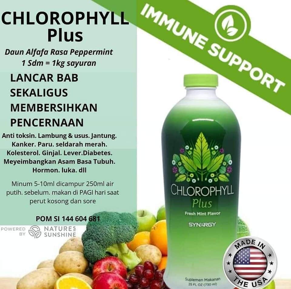 คลอโรฟิลล์ พลัส เข้มข้นได้รับรางวัลโนเบล chlorophyll plus syn - rgy