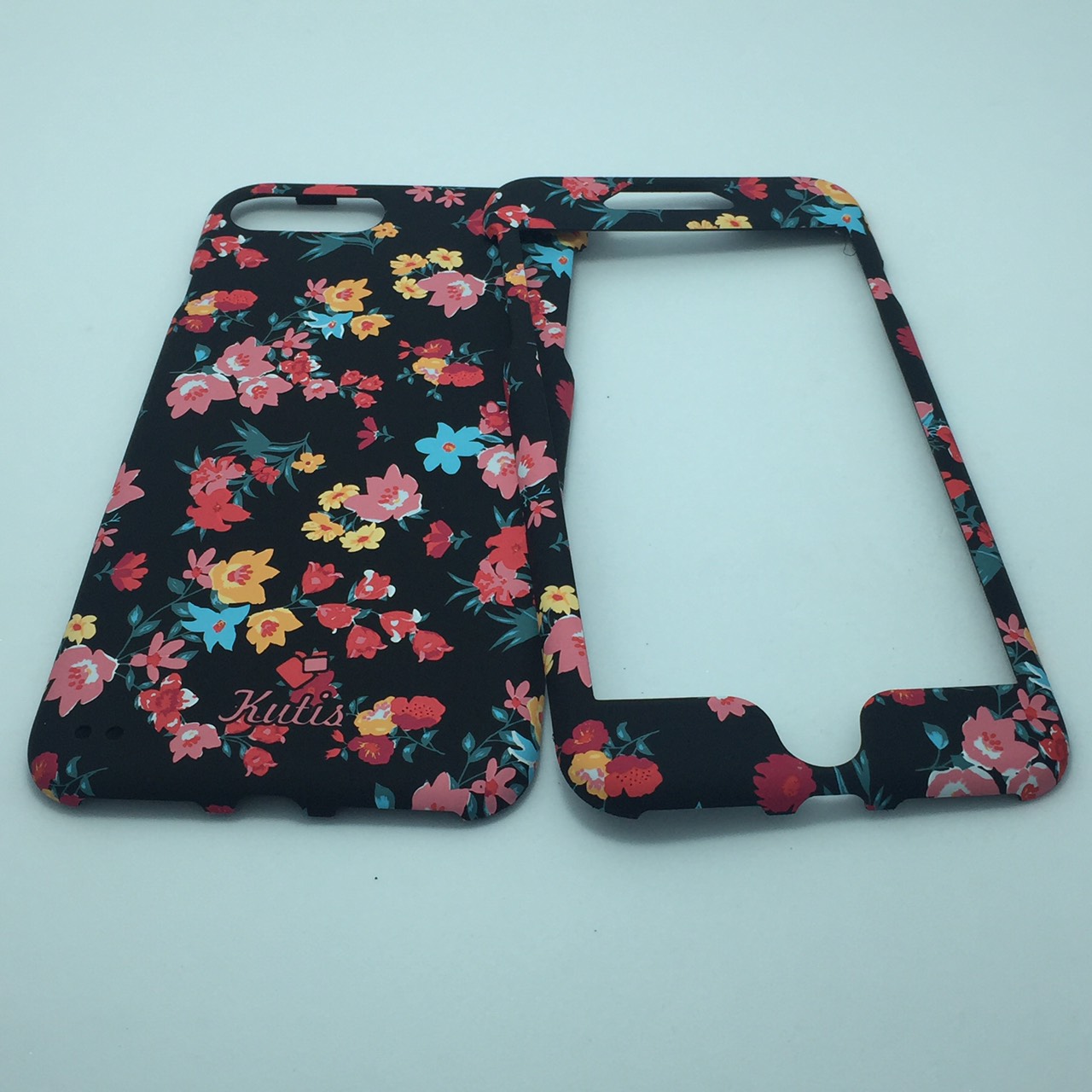 เคสคูทิส(Kutis)เคสไอโฟน7พลัส,8พลัส(ลายดอกไม้หลากสี)มาใหม่ เคสประกบหน้า-หลัง เคสเรืองแสง เคสลายวินเทจ ร้านSuperhero Klongthom