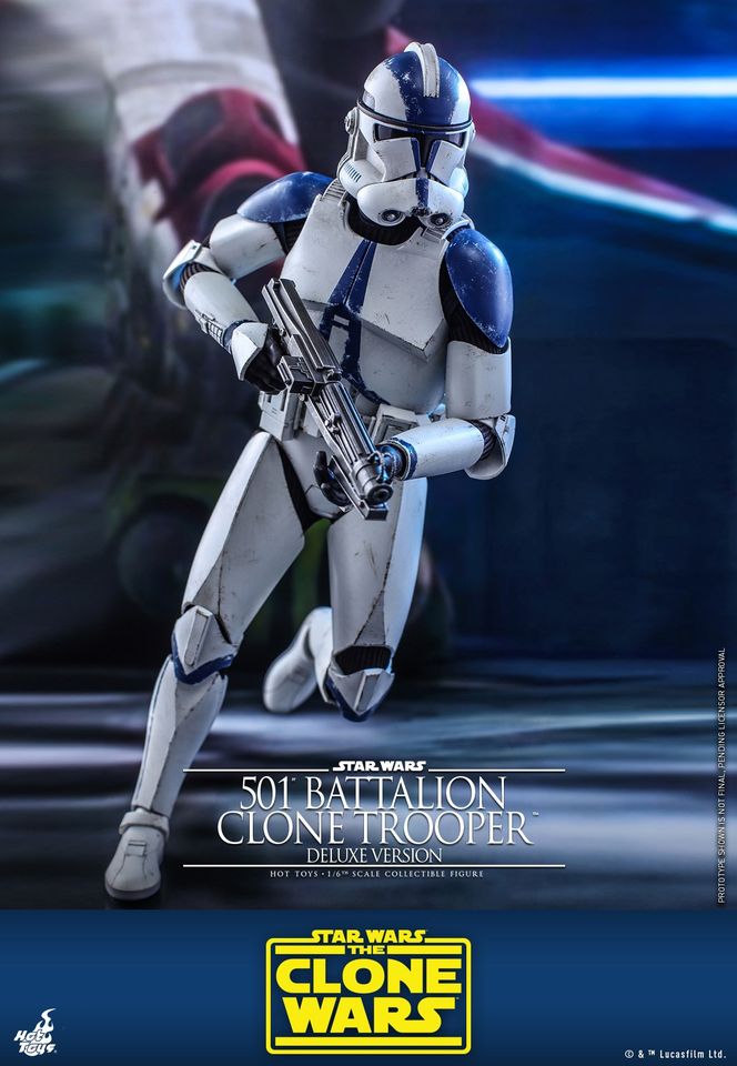 Hot Toys TMS023 1/6 Star Wars: The Clone Wars™ - 501st Battalion Clone Trooper™ (Deluxe Version)