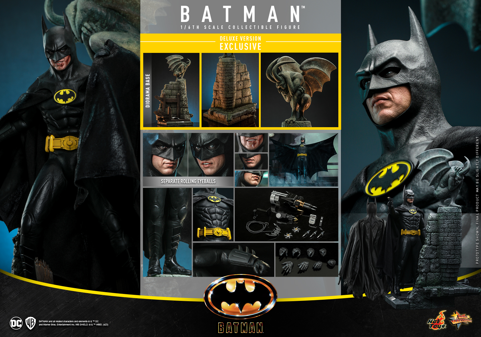 Hot Toys MMS693 1/6 Batman (1989) - Batman (Deluxe Version)