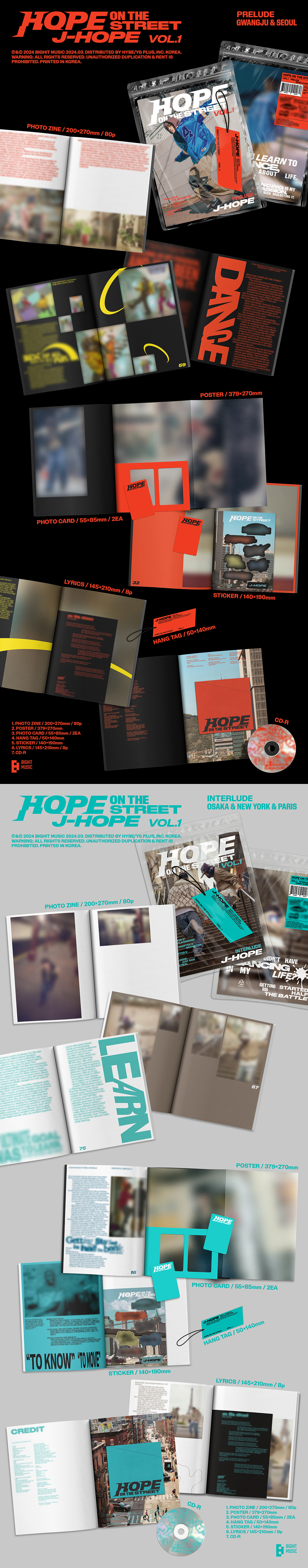 [PRE] j-hope Special Album [HOPE ON THE STREET VOL.1]