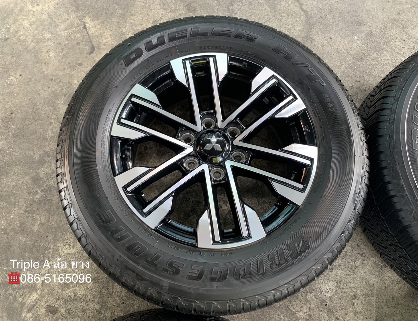 ✨ล้อแม็ก✨Mitsu Pajero รุ่นใหม่ ขอบ 18 ดำหน้าเงา พร้อมยาง 265-60-18 Bridgestone💥ปี 22💥
