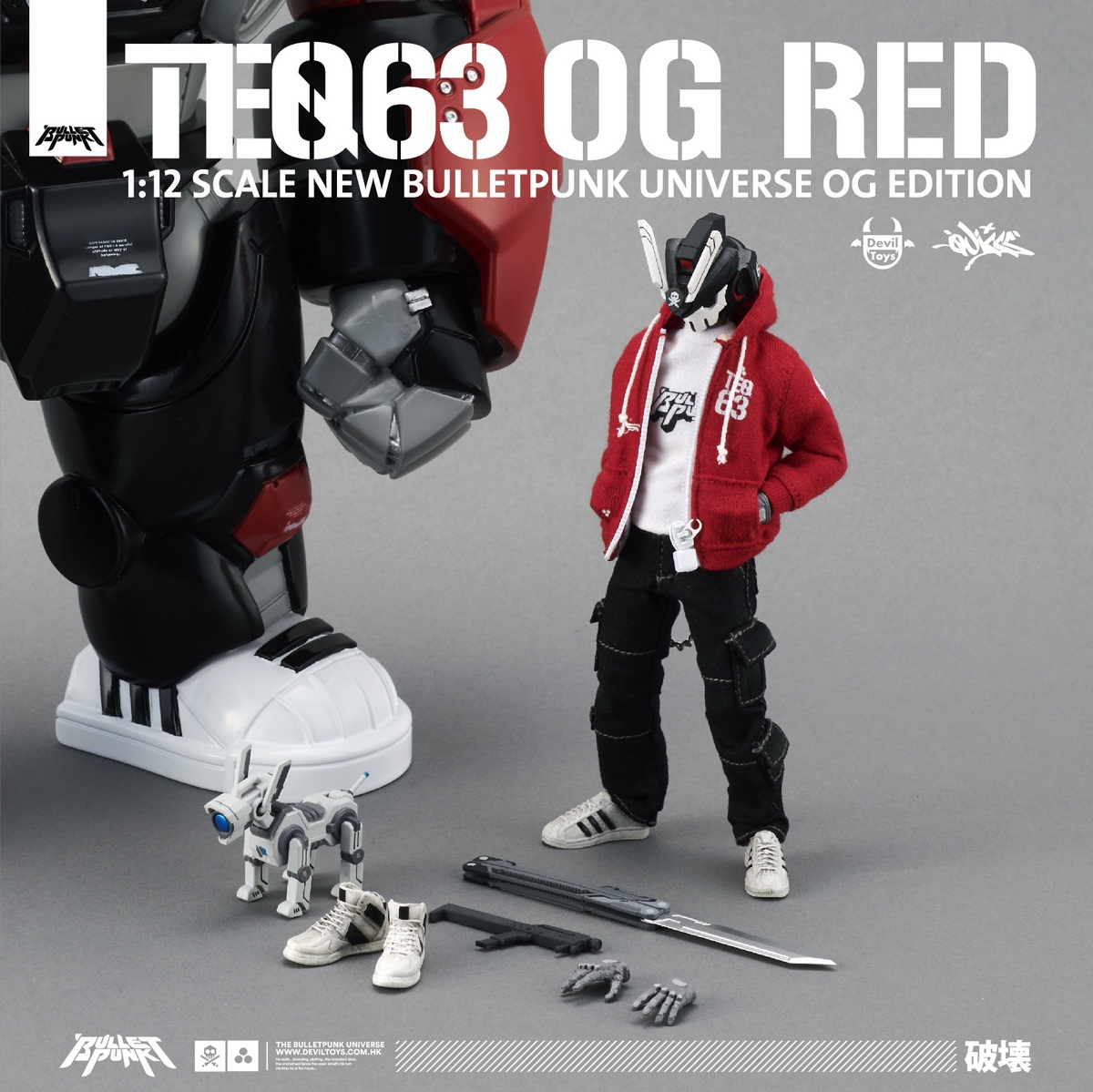Quiccs X Devil Toys QD-NB001 QD-NB002 QD-NB003 1/12 NUTBUSTER TEQ 63 OG RED
