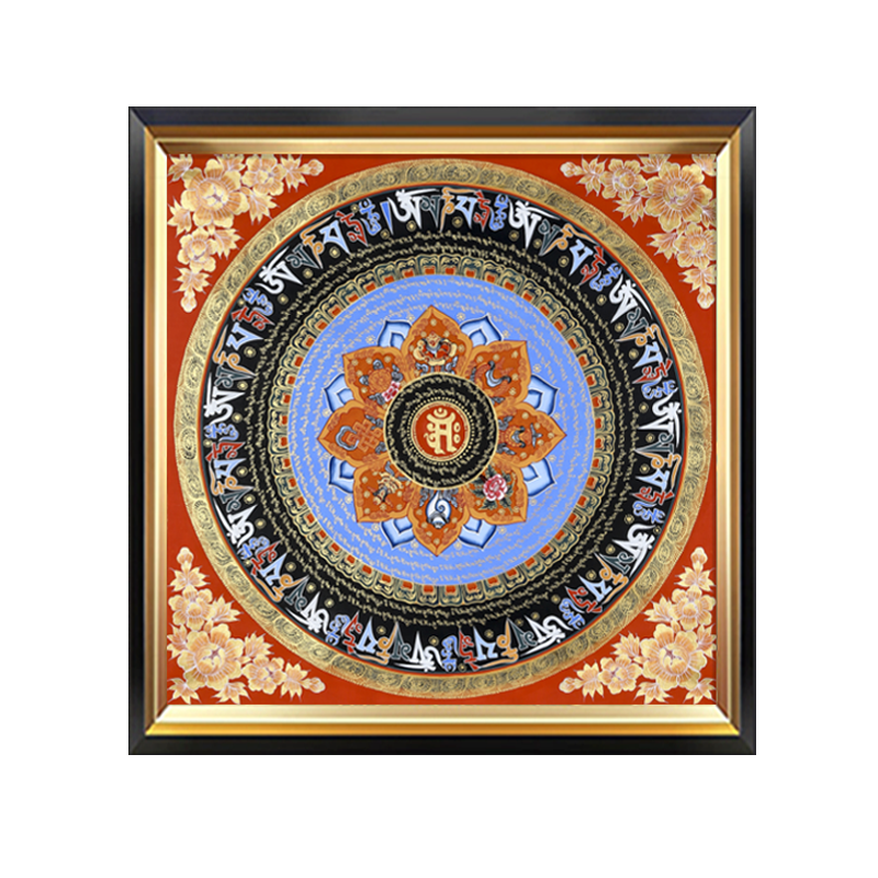 #ภาพวาดทังก้า(Thangka)ภาพวาดทิเบต ทังก้า มันดาลา พุทธศิลป์ชั้นสูง