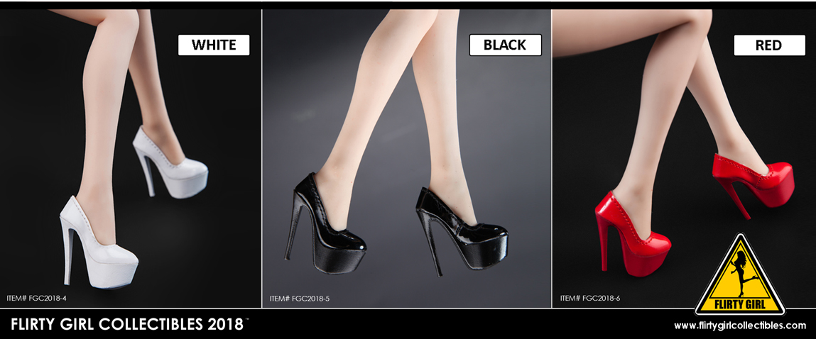 FLIRTY GIRL COLLECTIBLES FGC2018-4 - 9 1/6 High Heel Female Shoes & Boots