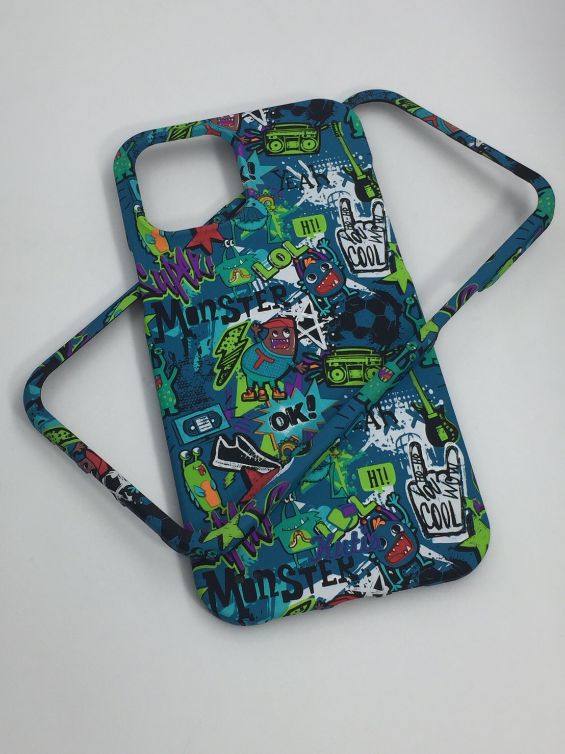 เคสคูทิส(Kutis)เคสไอโฟน12MAX(ลายMonster)มาใหม่ เคสประกบหน้า-หลัง เคสเรืองแสง เคสลายวินเทจ ร้านSuperhero Klongthom
