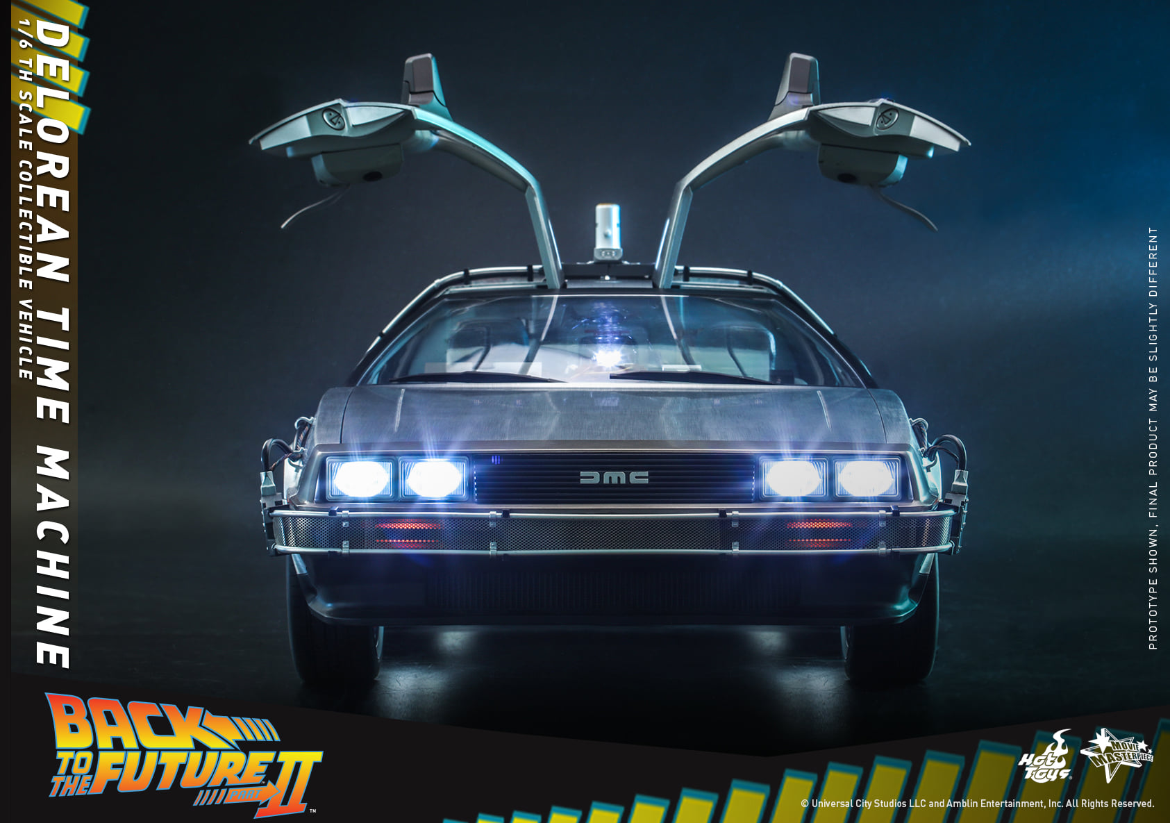 Hot Toys MMS636 1/6 Back to the Future II - DeLorean Time Machine
