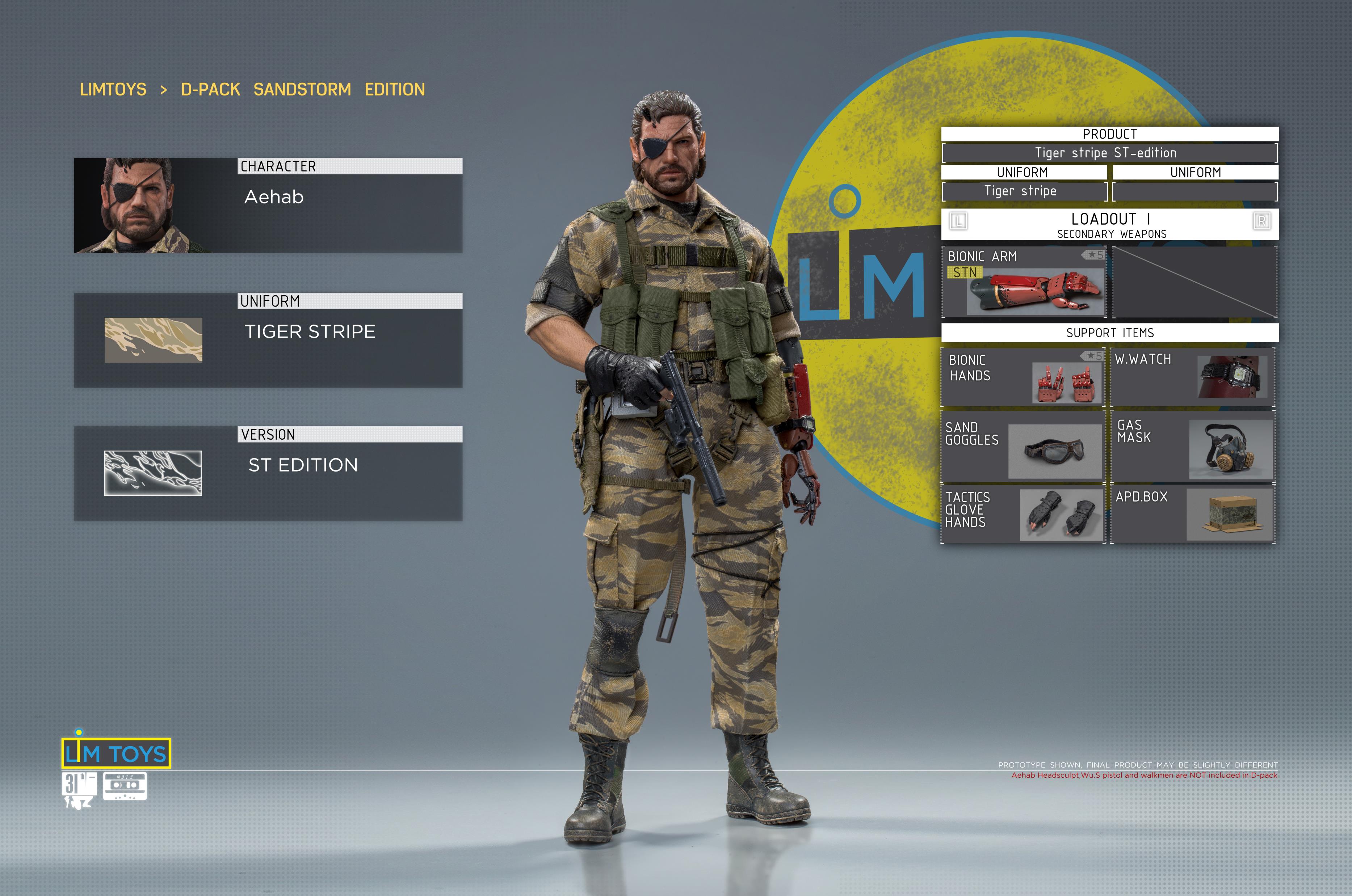 LIM TOYS 004 THE PHANTOM LEGEND V : FULL VENGEANCE - D-PACK 1/6 TIGER STRIPE ST-EDITION