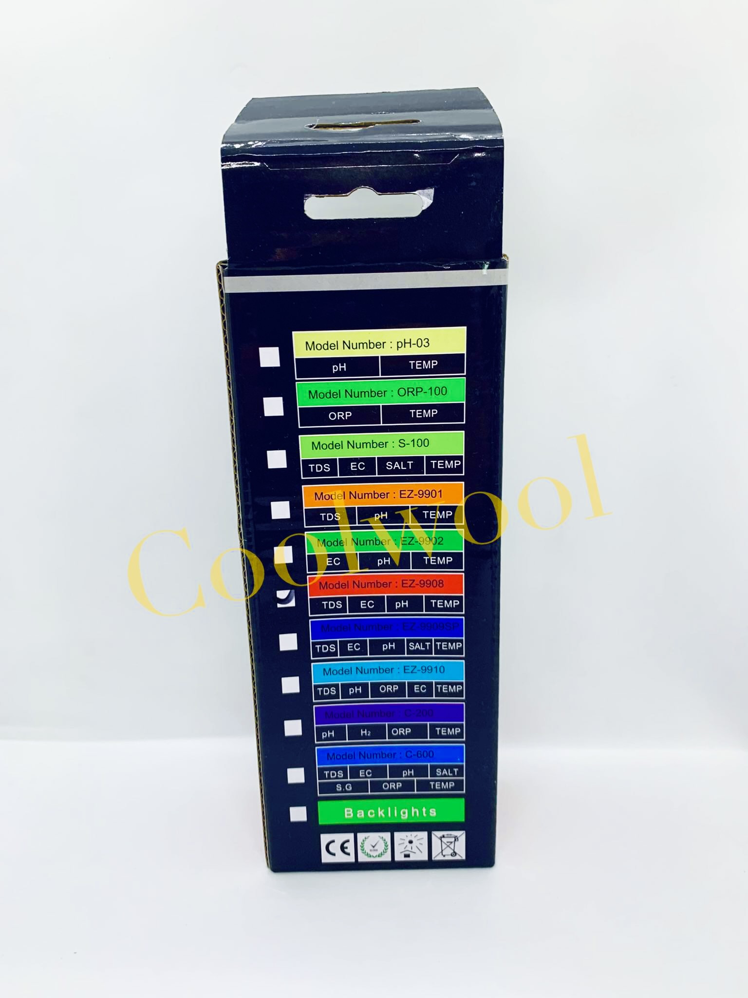 เครื่องวัดคุณภาพน้ำ 4 in 1 ชนิดปากกา PH/TDS/EC/Temp รุ่น 9908