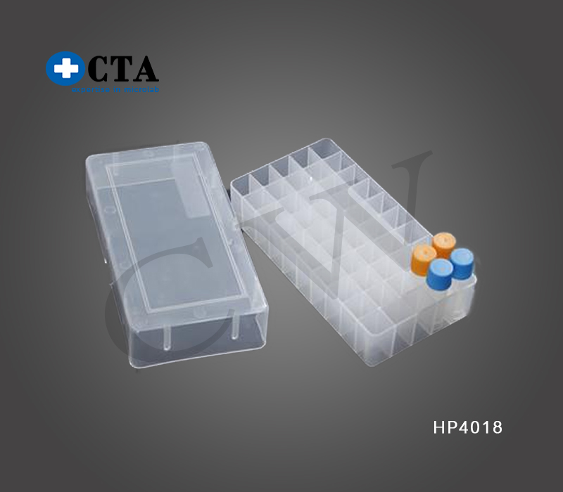Freezing box 50wells for 1.8ml Cryotubes-กล่องใส่หลอดทดลองขนาด1.8 มิลลิลิตร จำนวน 50 ช่อง