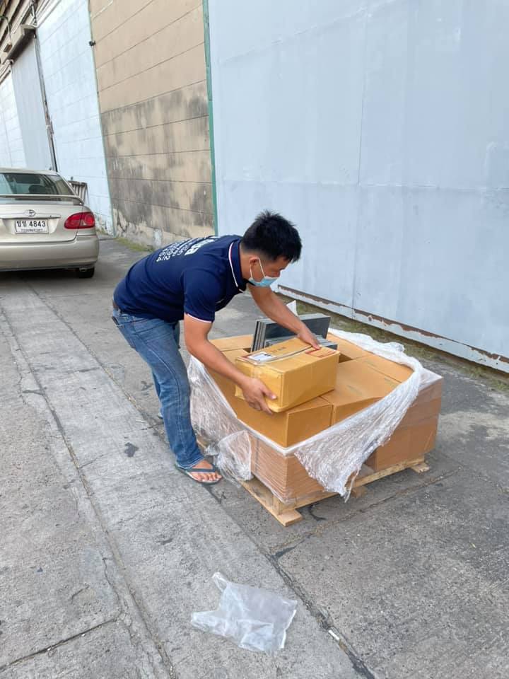 หินธรรมชาติ Dark Grey ขนาด 15x15x1cm