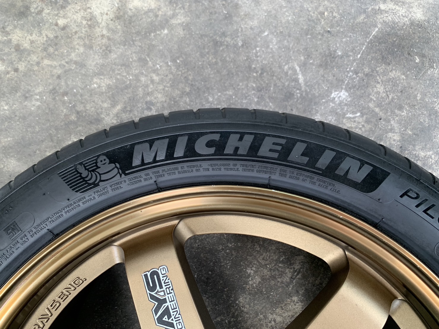 ✨แม็กแต่ง 6รู139✨TE37 หน้าแบน ขอบ 18 พร้อมยาง 235-45-18 Michelin ปลายปี 20
