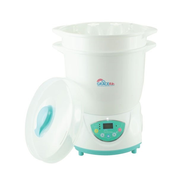 # GRACEKIDS (เกรซคิดส์) เครื่องนึ่งขวดนมพร้อมอบแห้ง รุ่น แกรนด์ไฮเปอร์ดราย ใส่ขวดนมได้ 8 ขวด สามารถอุ่นอาหารและต้มไข่ได้