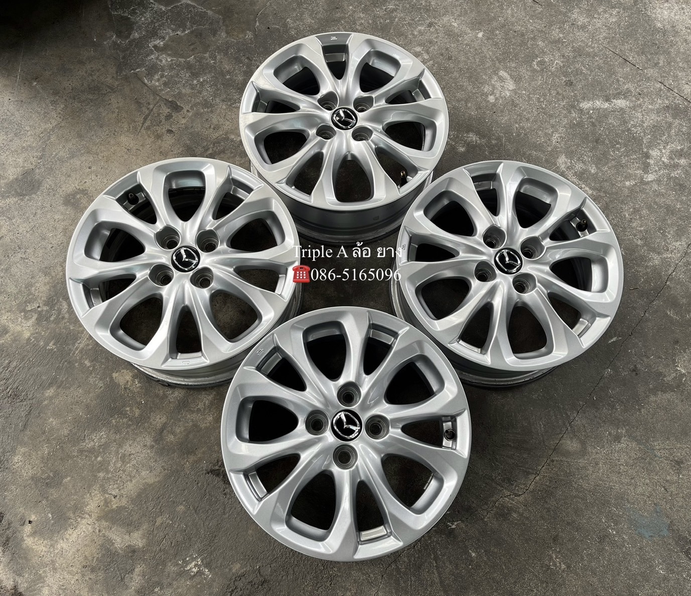 ✨ล้อแม็ก✨Mazda 2 Skyactiv ขอบ 15 สีบอร์น💖สภาพสวย💖