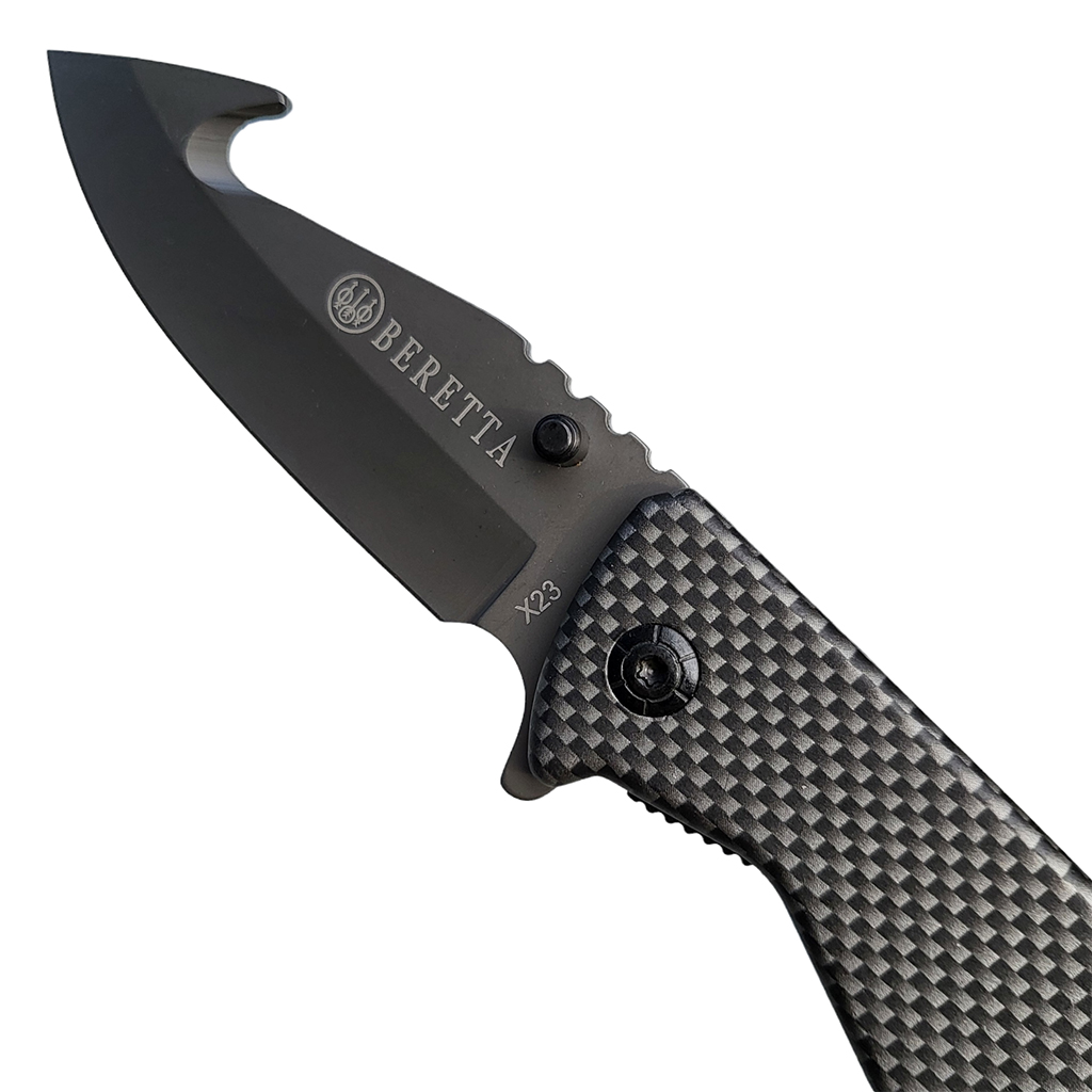 มีดพับ Beretta X23 ขนาด 7.9 นิ้ว (20 ซม.) - ด้ามสีดำ