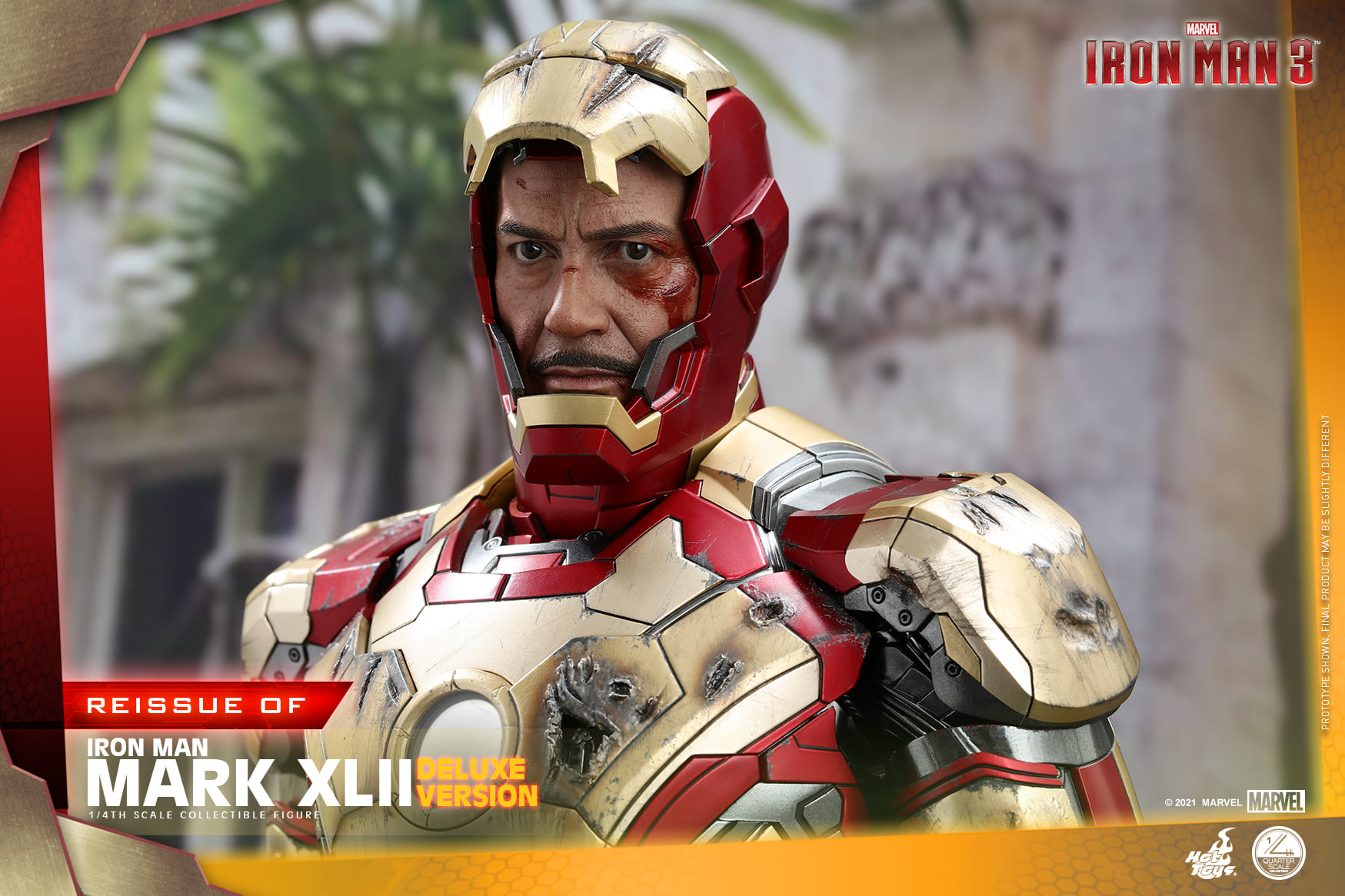 Hot Toys QS008 1/4 Iron Man 3 - Mark XLII (Deluxe Version) [Reissue]