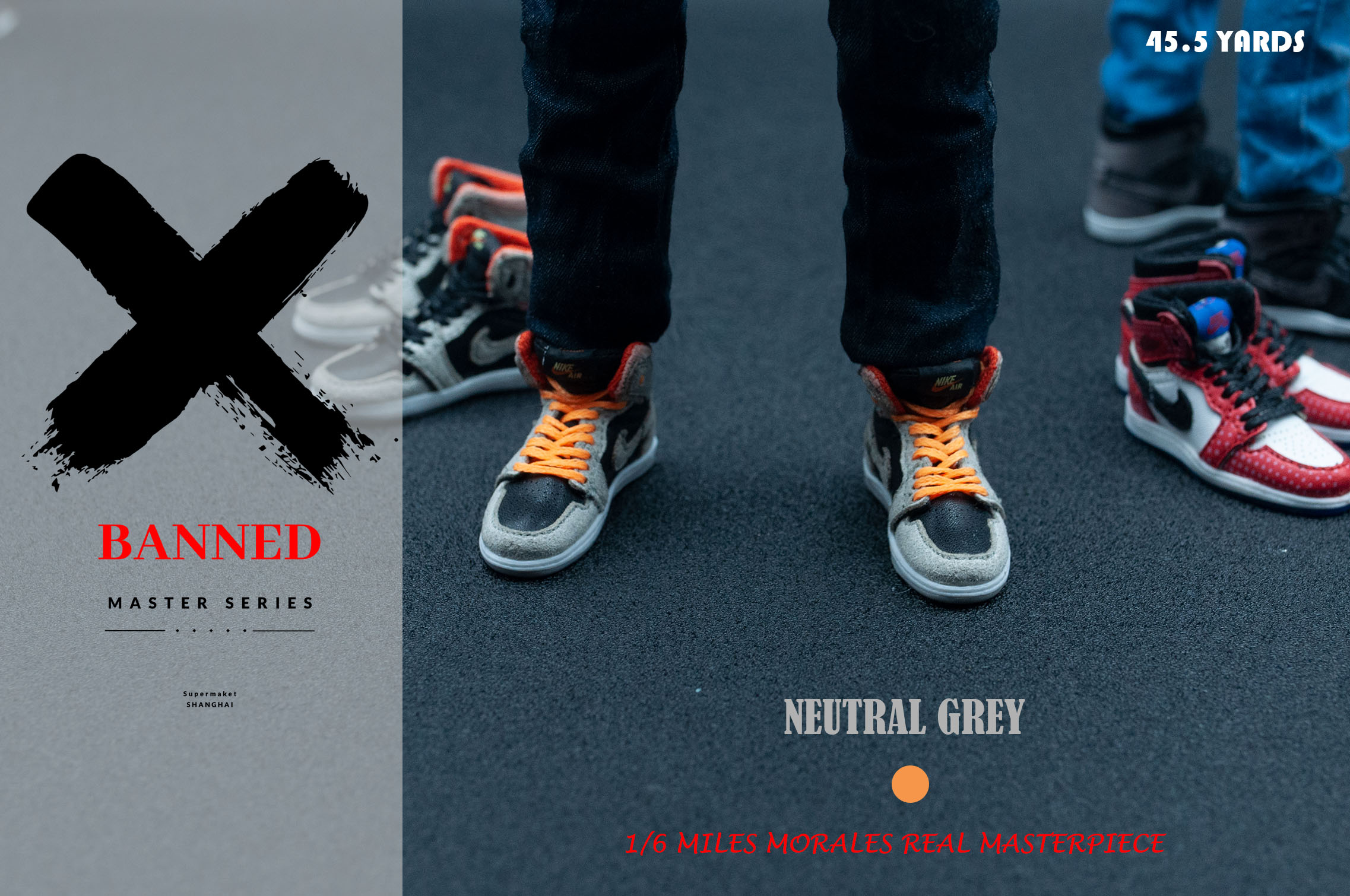 Banned AJ1-B / AJ1-O / AJ1-S 1/6 Miles Morales Real Master Series