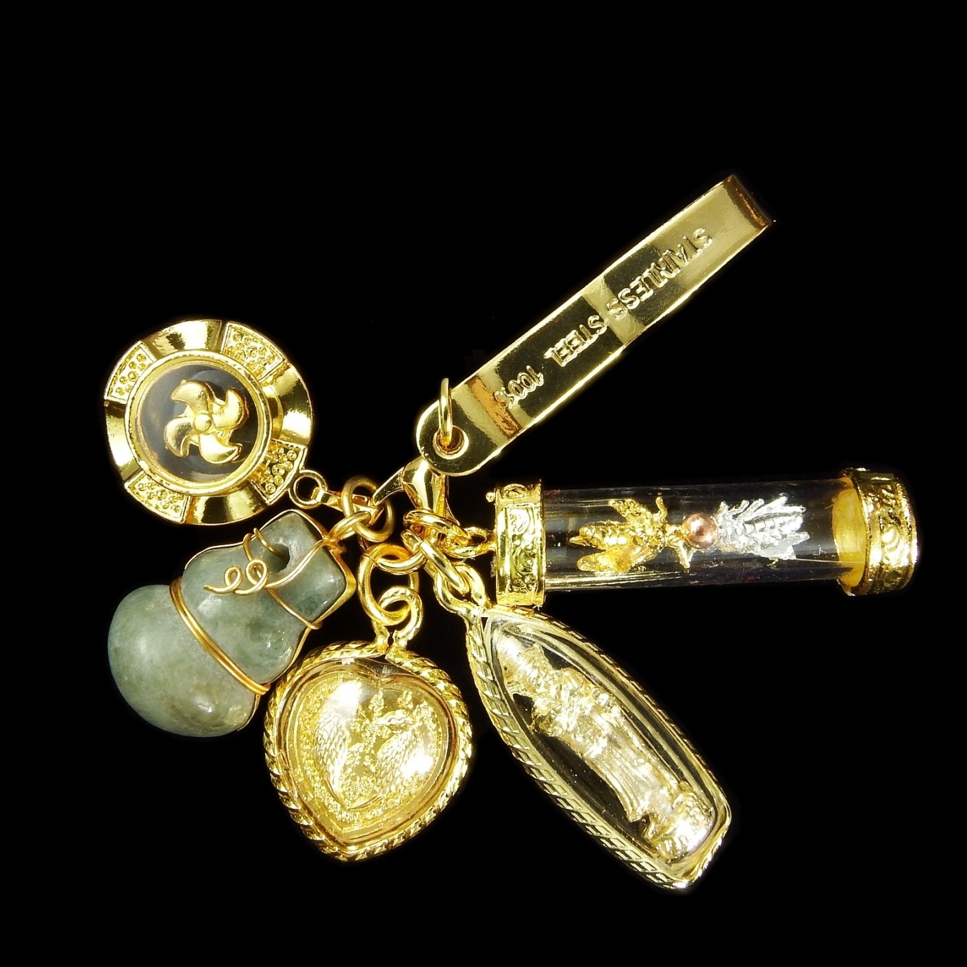 องค์เทพทันใจ ขอสิ่งใดได้สมหวัง ชุดใหญ่ 5 ชิ้น ผ่านพิธีมงคลจากพม่า พร้อมกล่องและถุงแดง