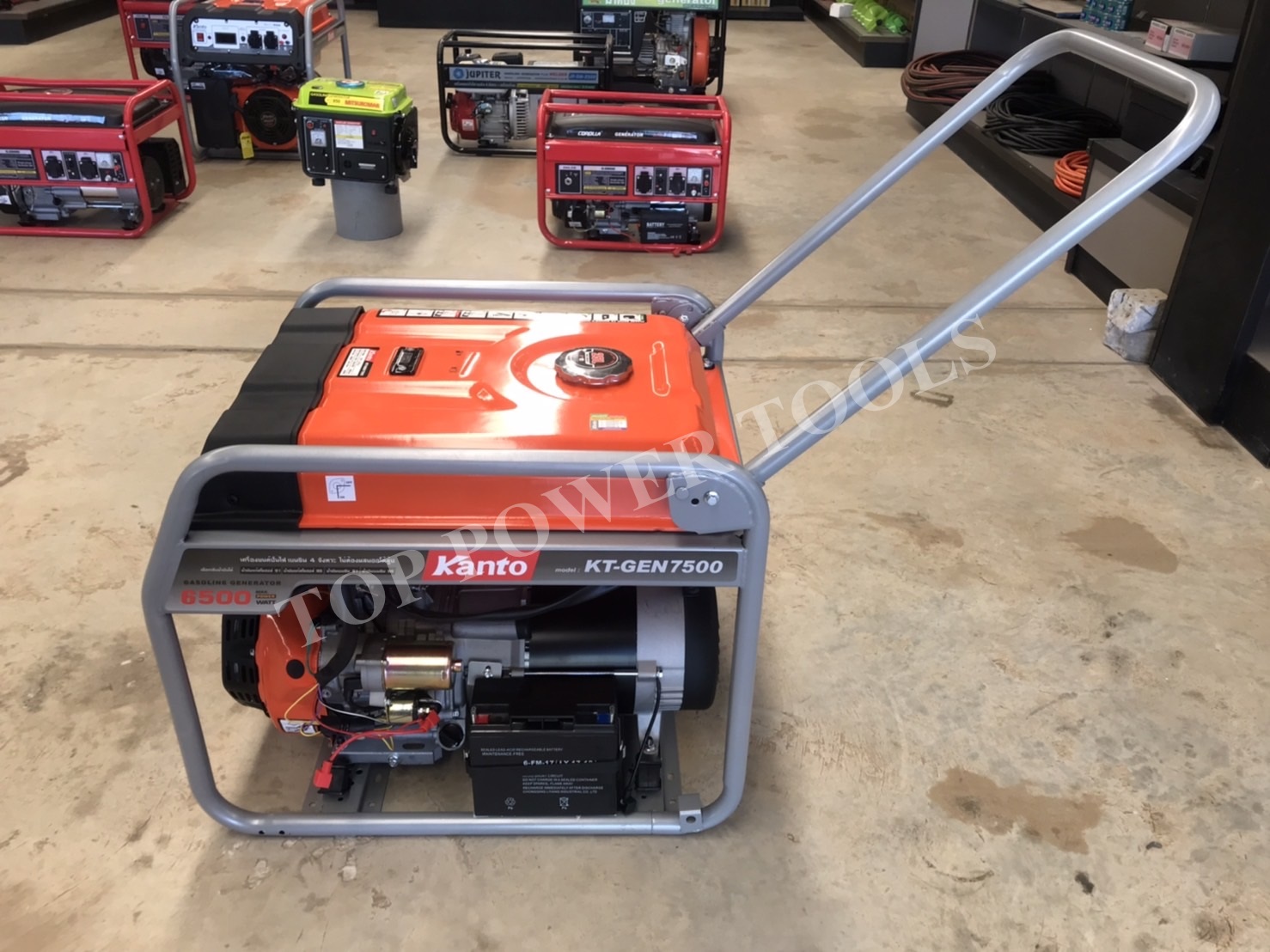 เครื่องปั่นไฟเบนซิน KT-GEN-7500 6,500W. KANTO สตาร์ทกุญแจไฟฟ้า