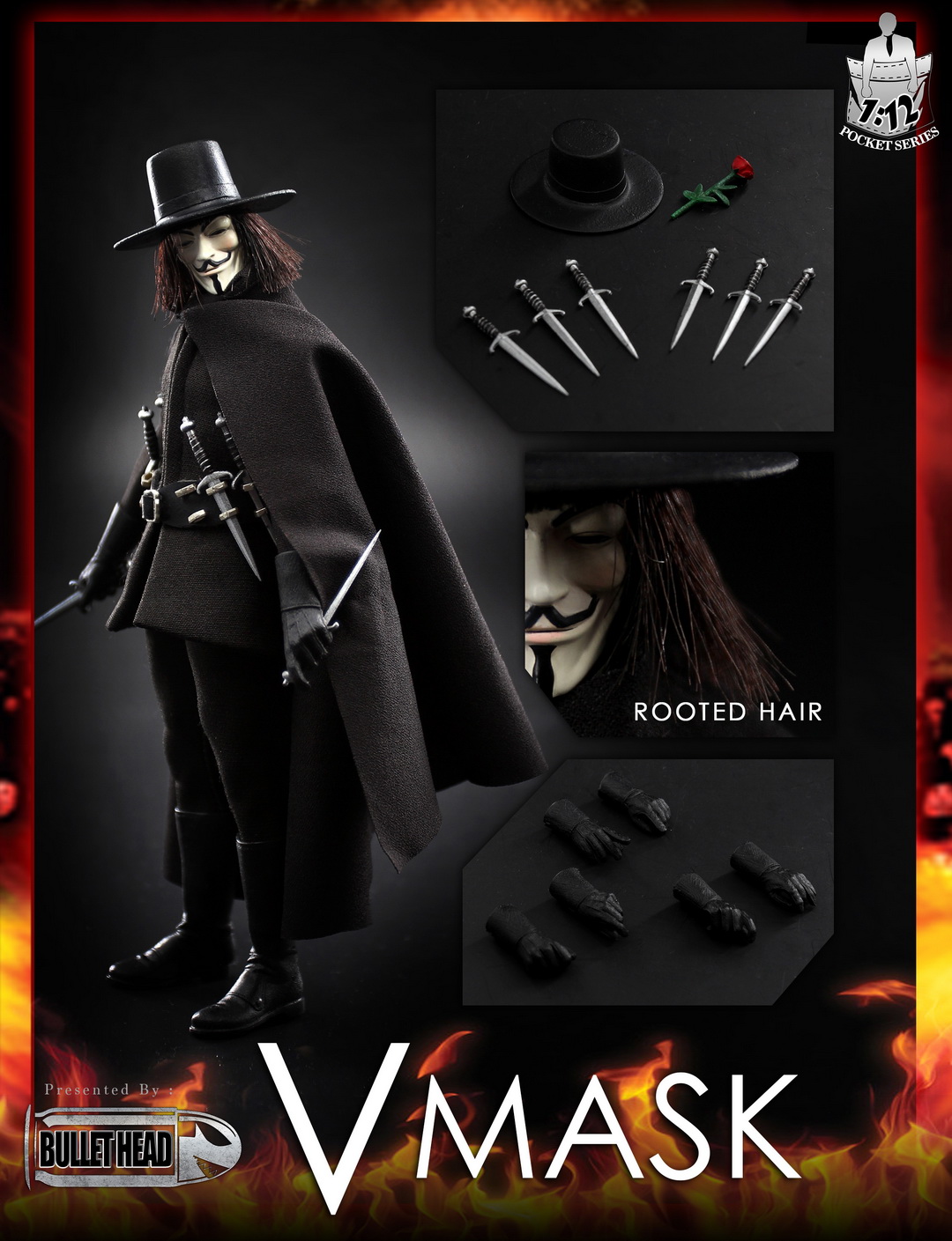 Bullet Head BH004 1/12 V Mask