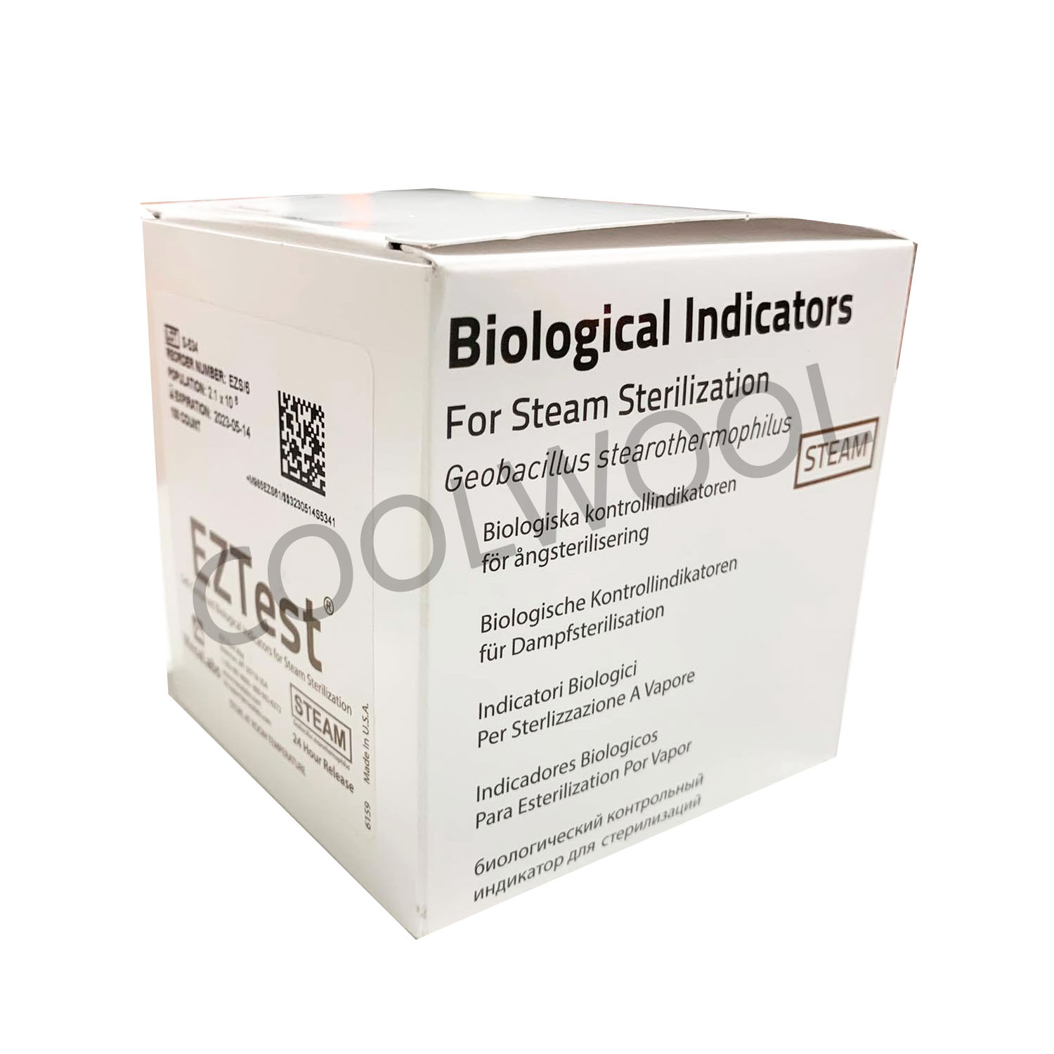 EZ test Steam G. stearothermophilus 10^5(100 bot/pkg)