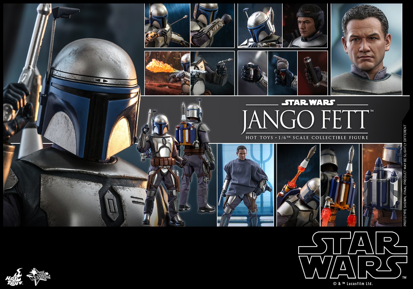 Hot Toys MMS589 1/6 Star Wars Episode II: Attack of the Clones™ - Jango Fett™