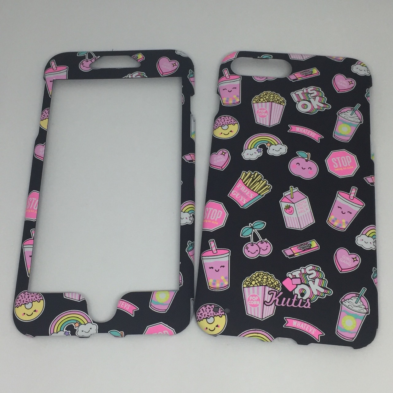 เคสคูทิส(Kutis)ไอโฟน7พลัส,8พลัส(ลายIT'S OK)มาใหม่ เคสประกบหน้า-หลัง เคสเรืองแสง เคสลายวินเทจ ร้านSuperhero Klongthom