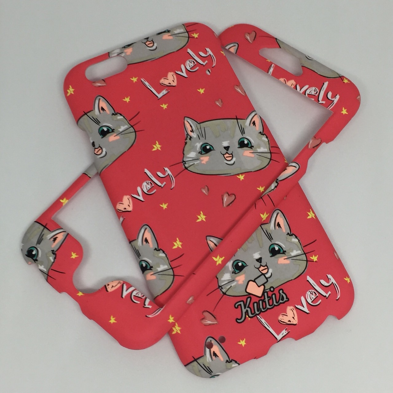 เคสคูทิส (Kutis) ไอโฟน6,6S(ลายหน้าแมวใหญ่สีแดง)มาใหม่