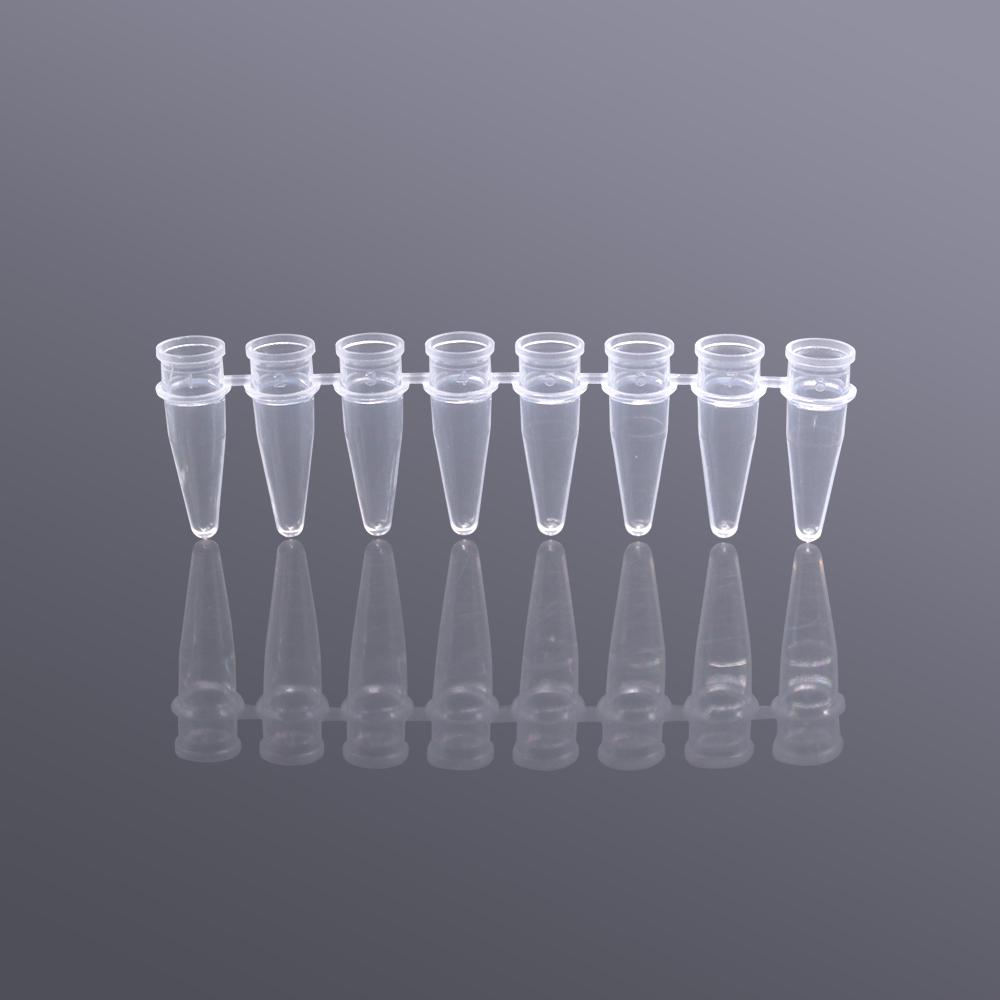 PCR 8 Strip PCR tubes, clear 0.2 ml (200 ชิ้น/แพ็ค), Biosharp