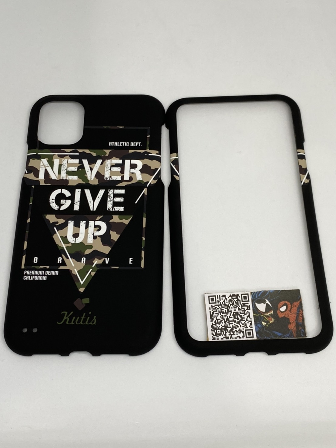เคสคูทิส(Kutis)เคสไอโฟน11G(ลายNeverGiveUp)มาใหม่ เคสประกบหน้า-หลัง เคสเรืองแสง เคสลายวินเทจ ร้านSuperhero Klongthom