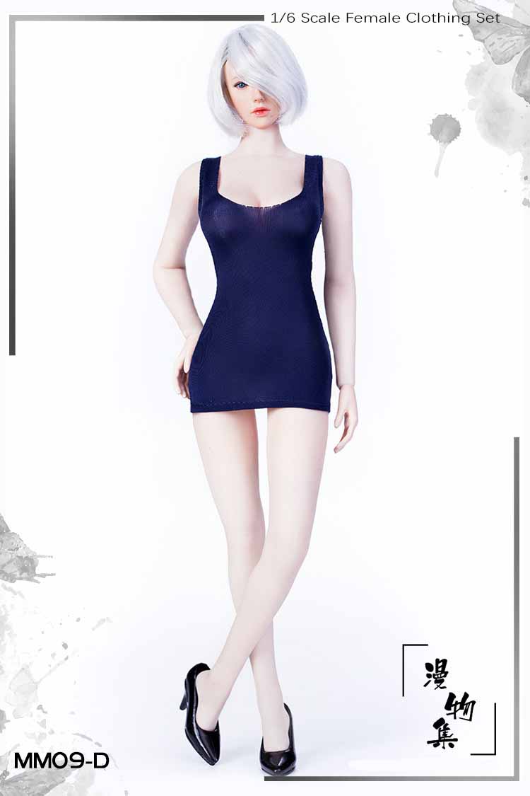 Manmodel MM09 Female Low-cut u collar mini dress