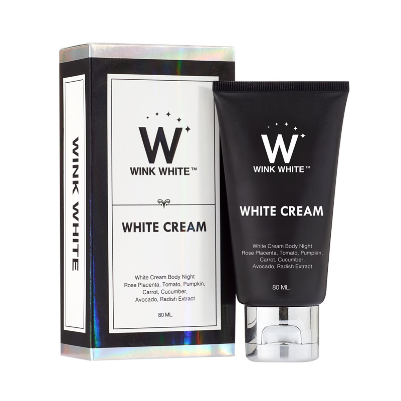 White Cream ไวท์ ครีม บำรุงผิวกาย ช่วยฟื้นบำรุงผิวให้กลับมาสุขภาพดี Wink White วิ้งไวท์