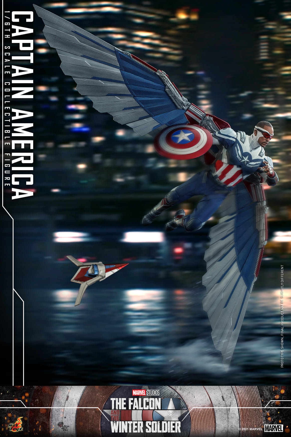 Hot Toys TMS040 1/6 The Falcon and the Winter Soldier - Captain America