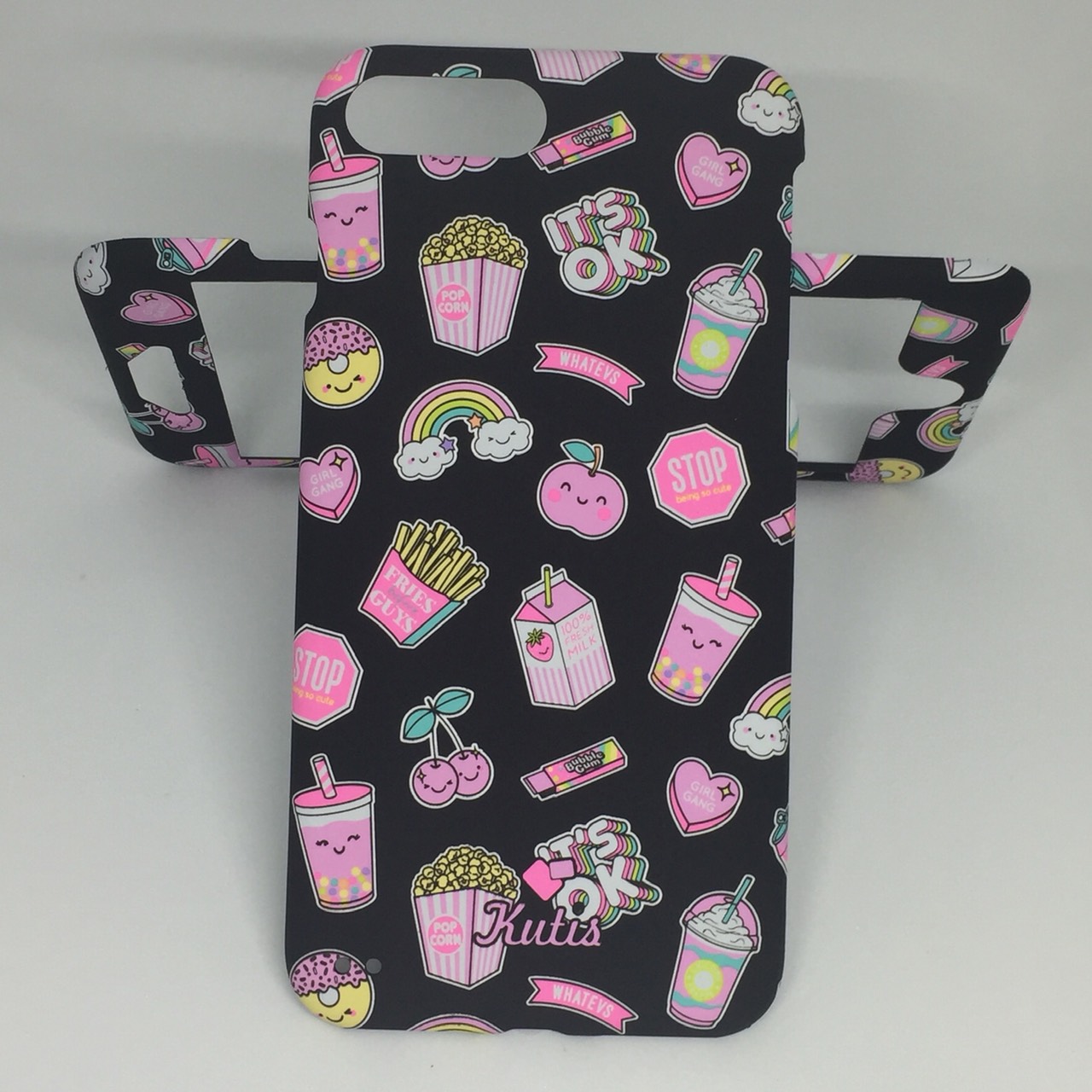 เคสคูทิส(Kutis)ไอโฟน7พลัส,8พลัส(ลายIT'S OK)มาใหม่ เคสประกบหน้า-หลัง เคสเรืองแสง เคสลายวินเทจ ร้านSuperhero Klongthom