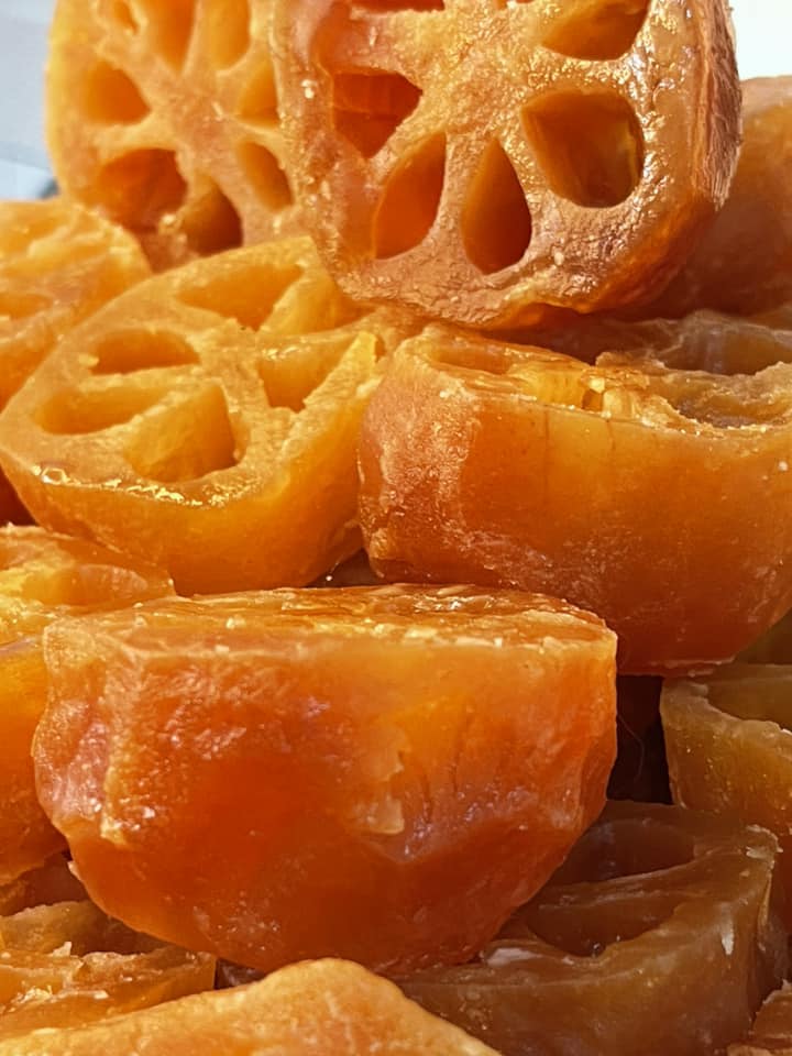 มะตูมเชื่อม ฉ่ำๆ หอมหวาน เนื้อฉ่ำ เนื้อตกทราย มะตูมอบแห้ง / Kin Kap Yai