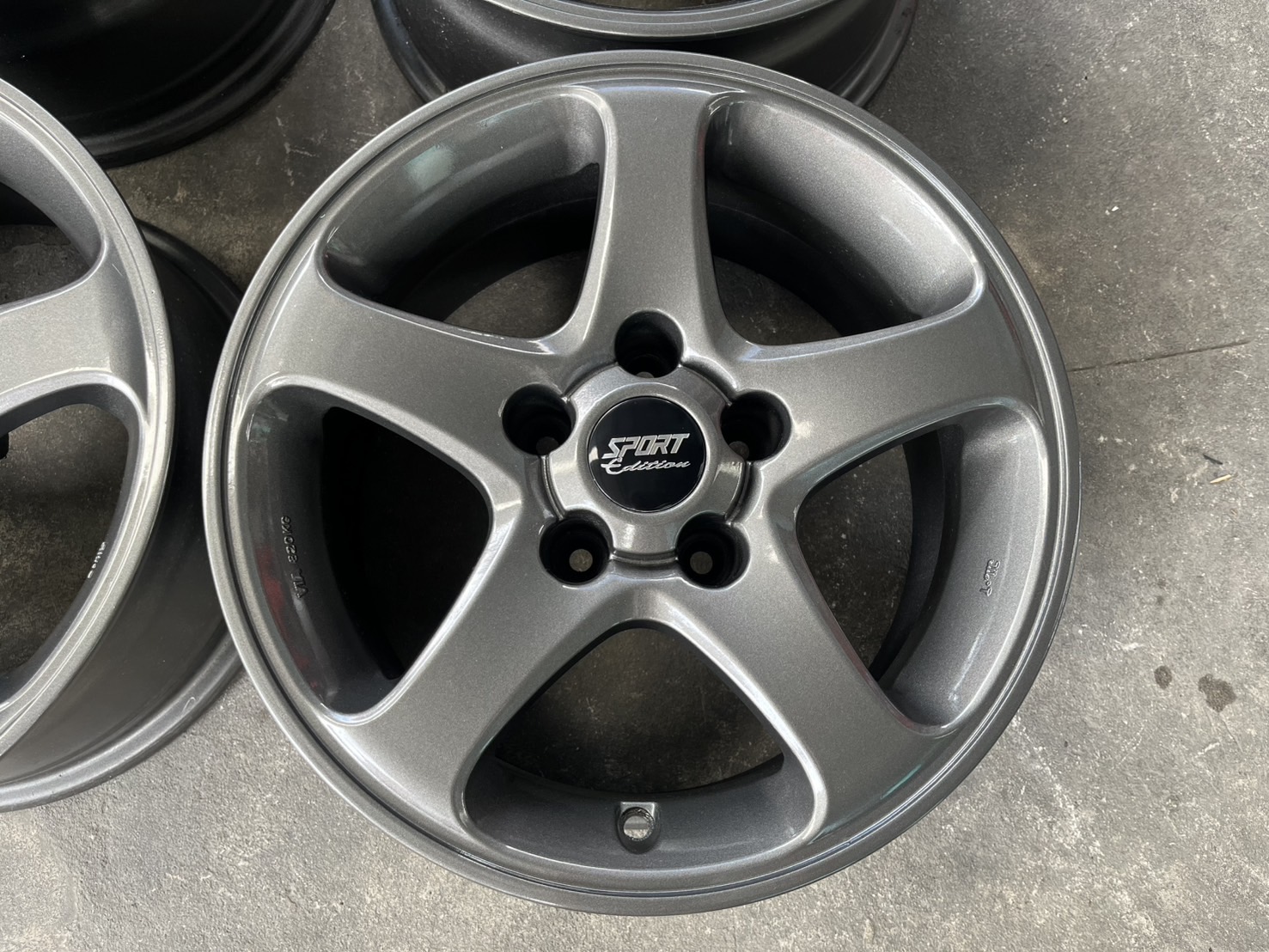 ✨ล้อแม็ก 5รู114✨Yachiyoda ขอบ 15 สีเทากัน💖สวยกริ๊บ💖