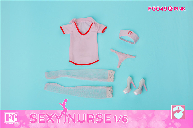 Fire Girl Toys FG049-B Sexy Nurse Suit (Pink)