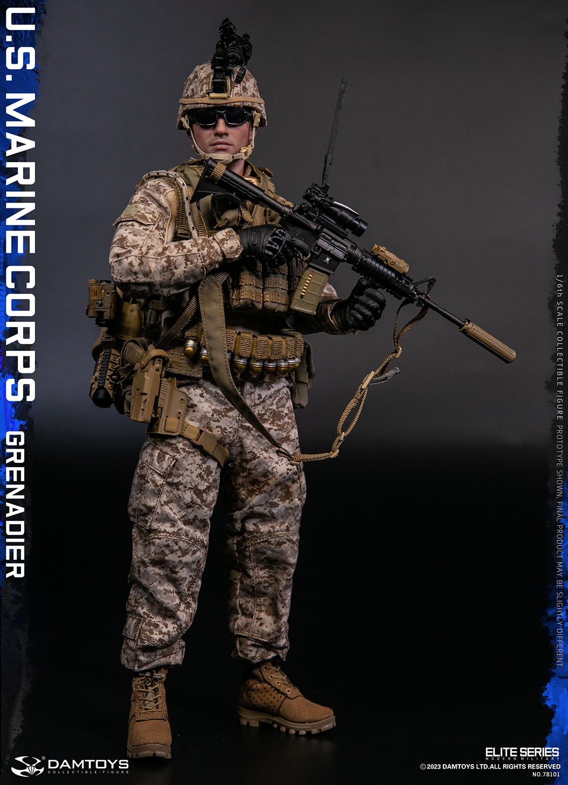 STOP SUPPLY 2023-11-03 DAMTOYS 78101 1/6 U.S. Marine Corps Grenadier