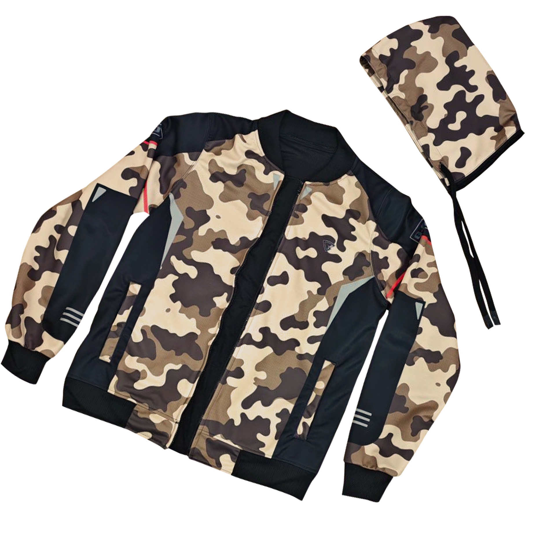 NEW !! เสื้อการ์ด G-MOTO รุ่น CAMO RIDER พร้อมการ์ดป้องกัน 5 จุด สีน้ำตาล