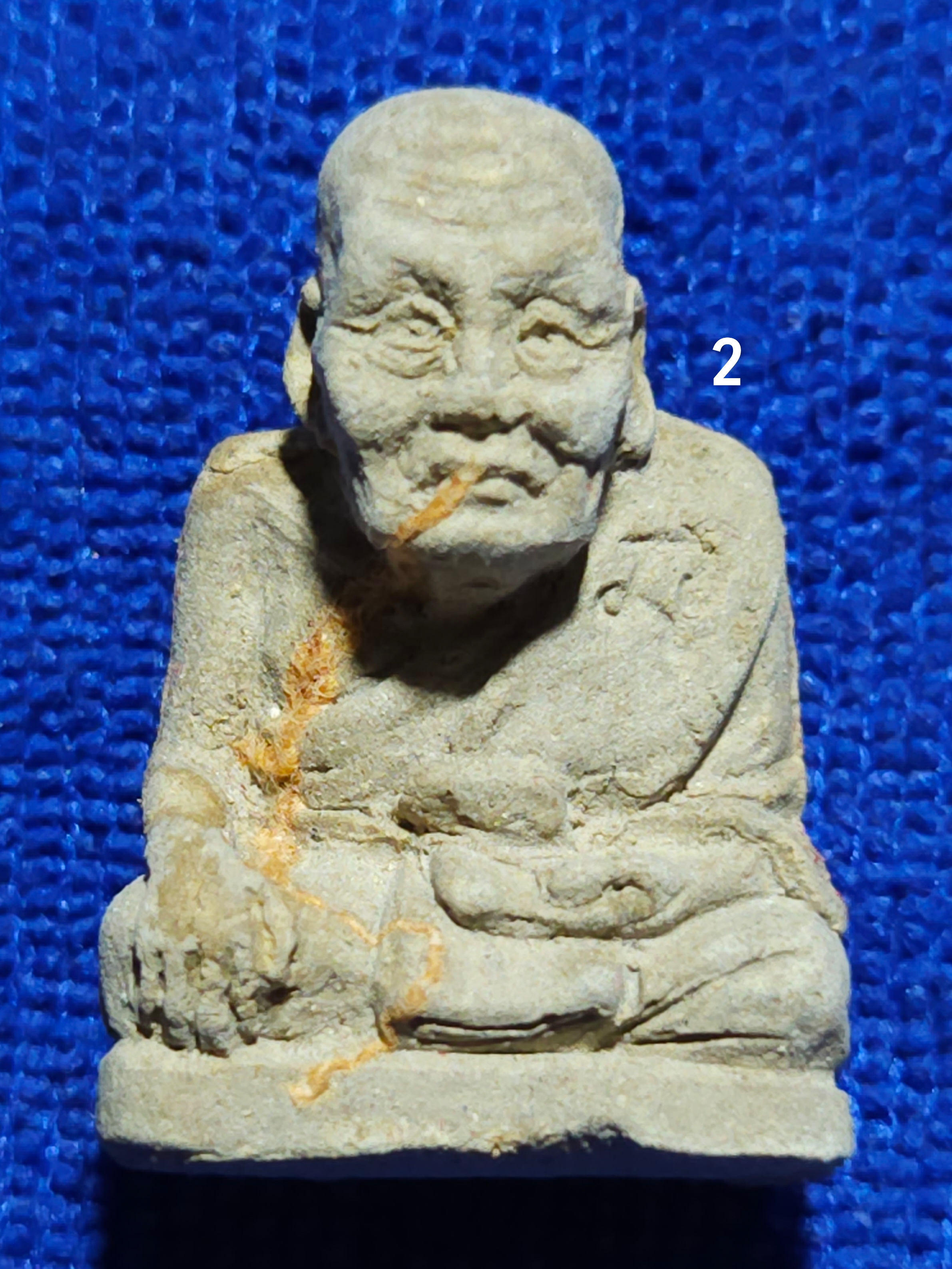 หลวงปู่ทวดโพธิสัตว์ รุ่นชนะมาร (มีจีวร+รอยจาร) หลวงตาม้า วัดถ้ำเมืองนะ เชียงใหม่.(2).