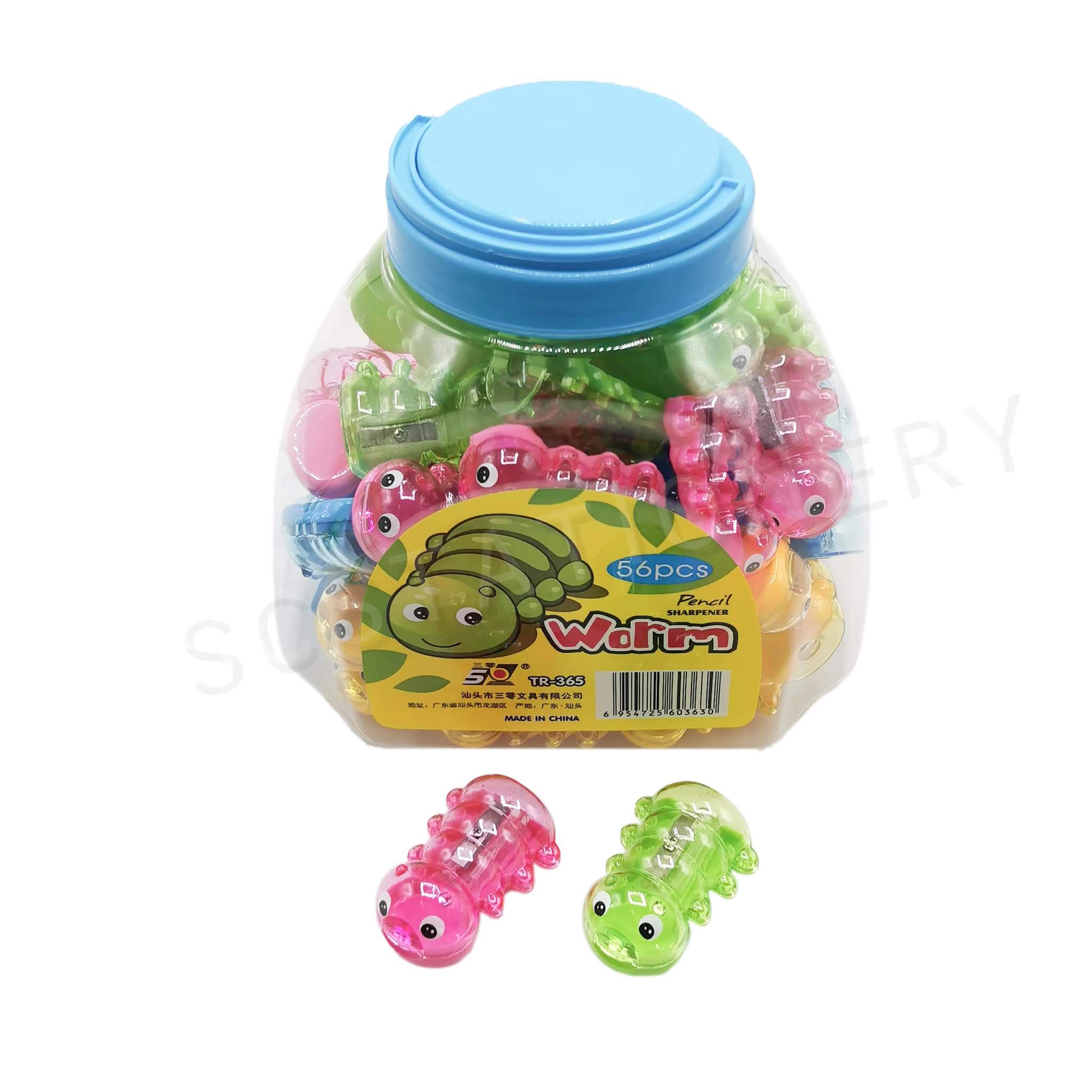 กบเหลาดินสอ หนอน NO.TR-365 แพ็ค 56ชิ้น