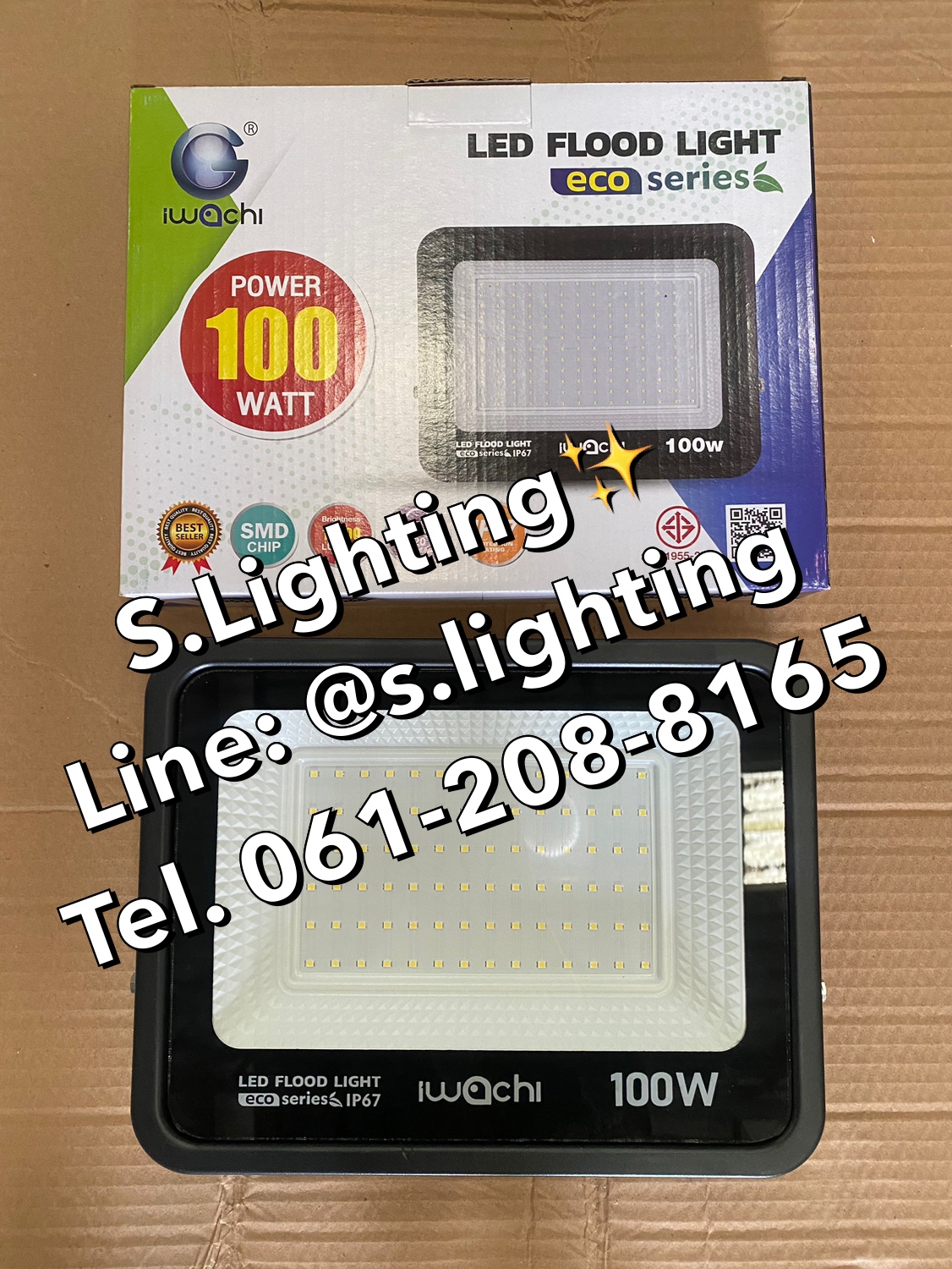 สปอร์ตไลท์ LED Flood Light Eco 100w แสงขาว