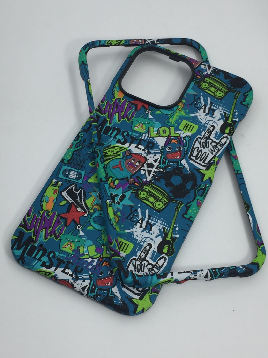 เคสคูทิส(Kutis)เคสไอโฟน13PROmax(ลายMonster)มาใหม่ เคสประกบหน้า-หลัง เคสเรืองแสง เคสลายวินเทจ ร้านSuperhero Klongthom