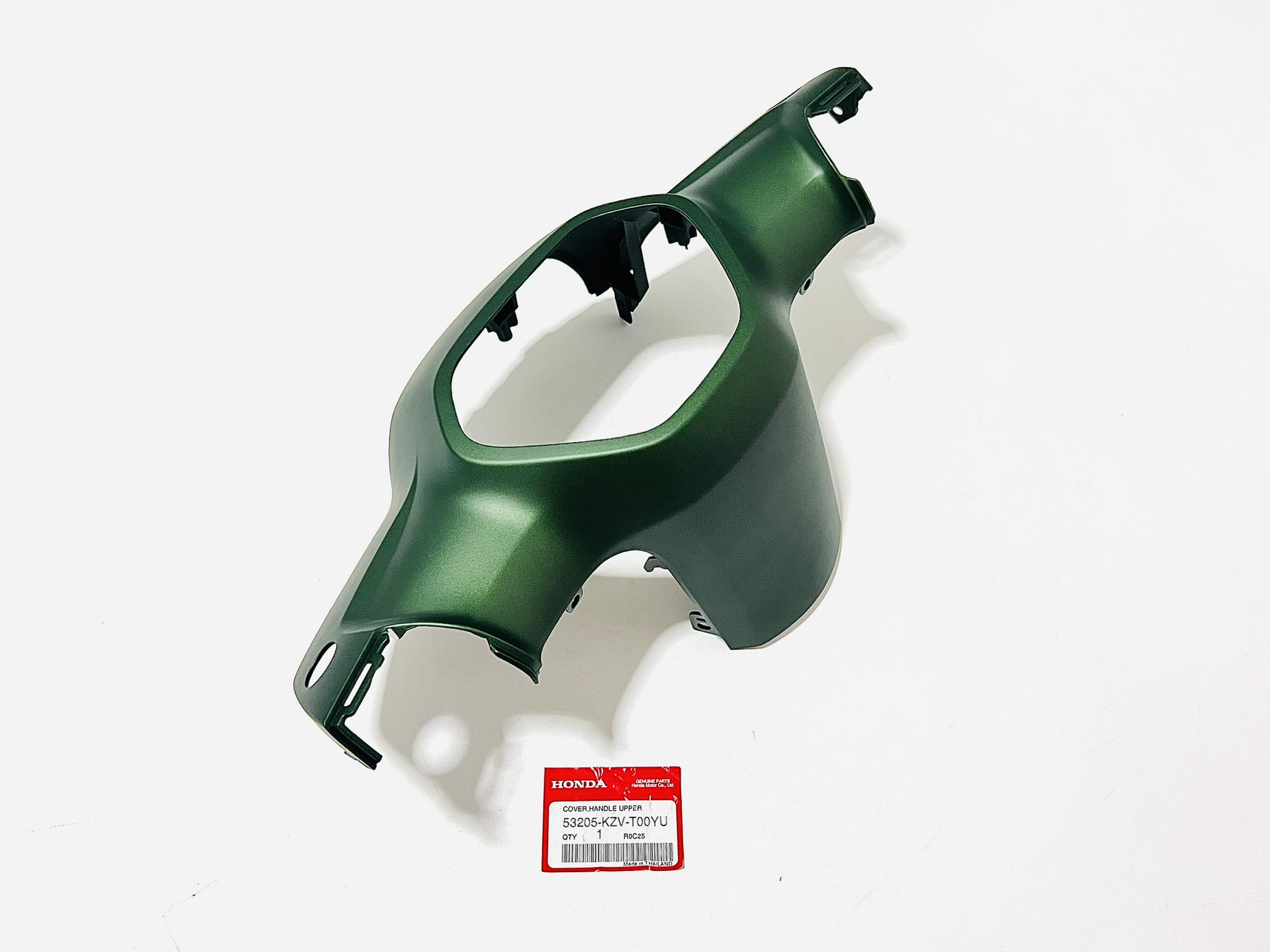 หน้ากากบนดรีมซูปเปอร์คลับ super cub รุ่นไฟเหลี่ยม สีเขียวขาว แท้ รอ