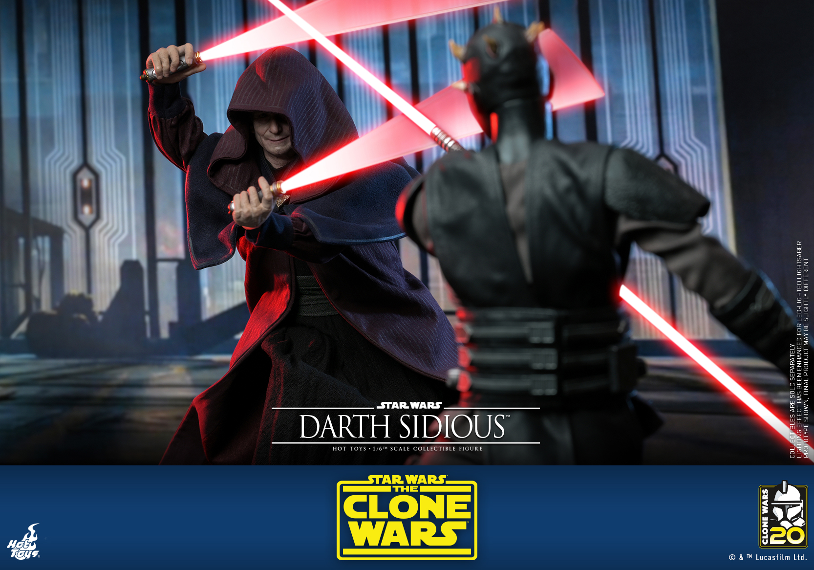 Hot Toys TMS102 1/6 Star Wars: The Clone Wars™ - Darth Sidious™