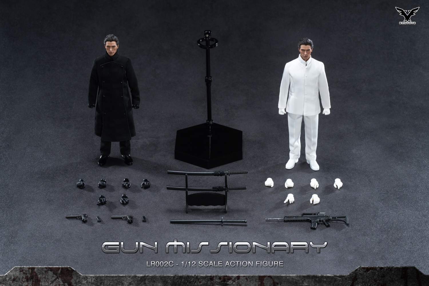 BROTOYS LR002C 1/12 Doomsday of Judgment - Gunfight Preacher Set