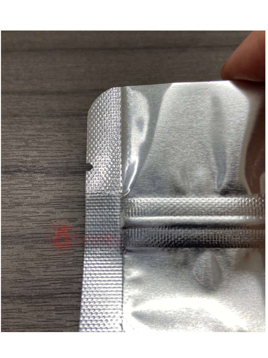 ถุงซิปก้นตั้ง อลูมิเนียม : 14*21 ซม. แพ็ค 100ใบ