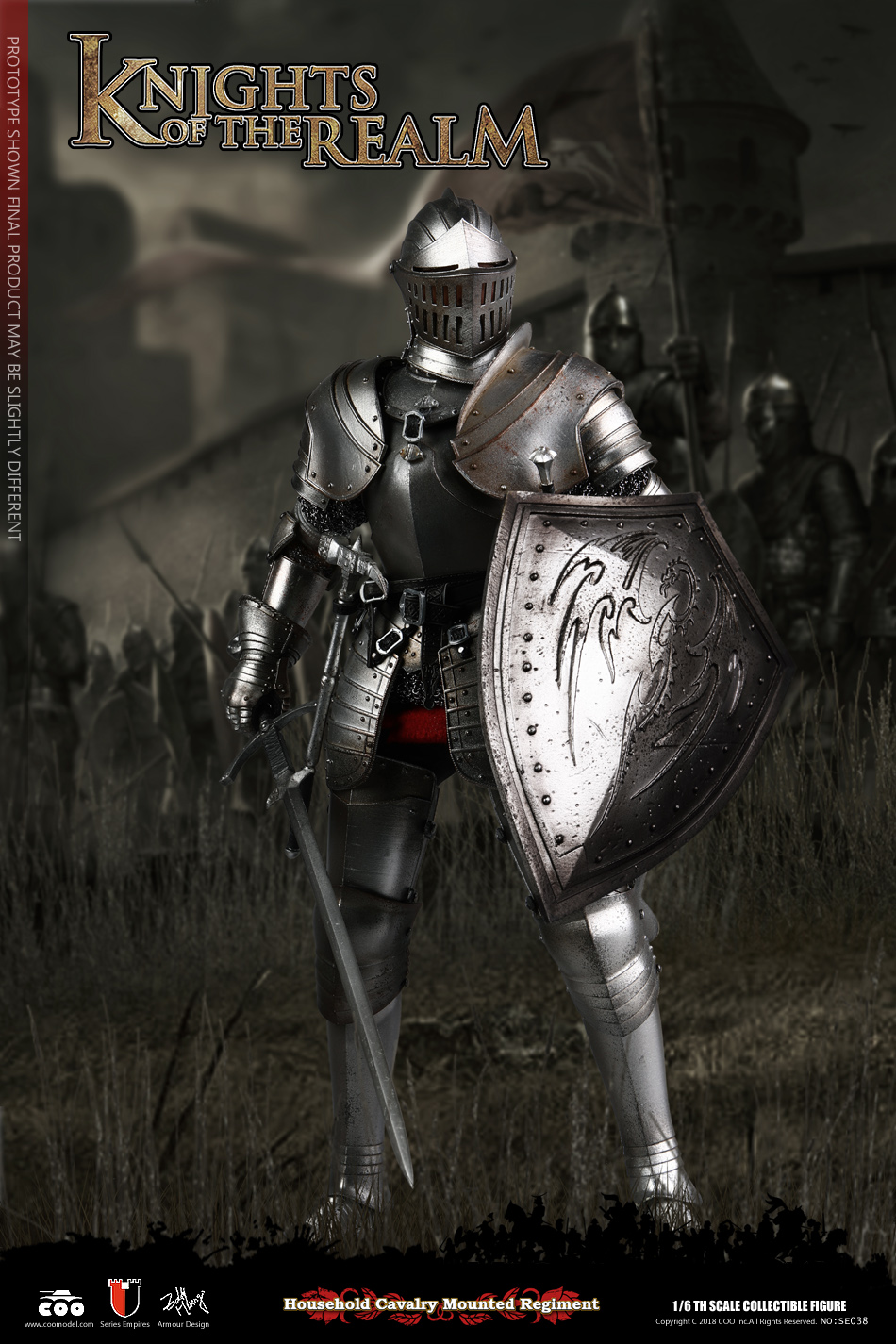 COOMODEL SE036 SE037 DIE-CAST ALLOY 1/6 SERIES OF EMPIRES - KNIGHTS OF THE REALM