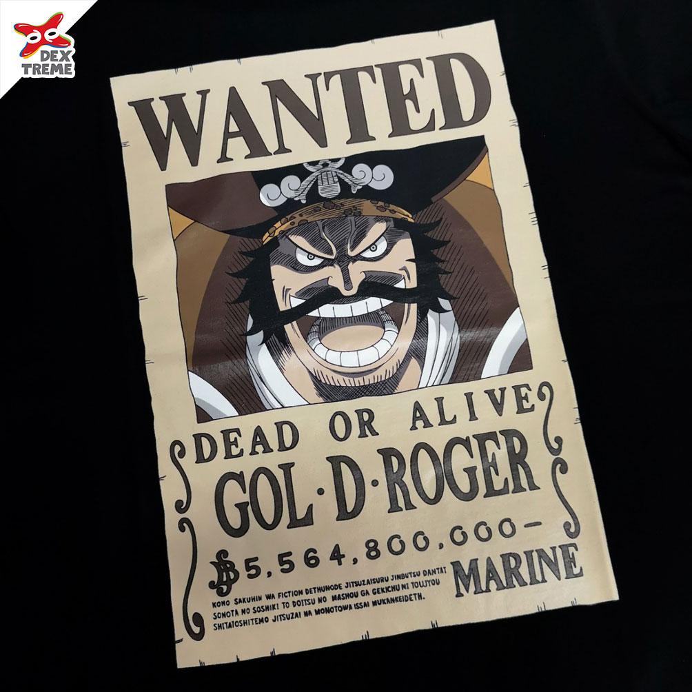 เสื้อวันพีซ One Piece Wanted Gol D Roger
